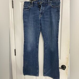Abercrombie and fitch Classic Blue Denim Jeans size men’s 34 waist 32 long